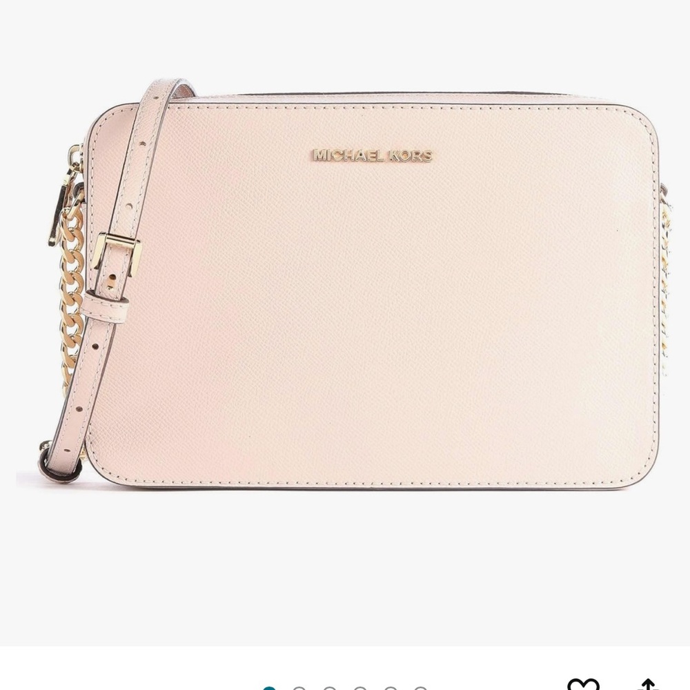 Michael Kors Jet Set Large Crossbody soft pink
